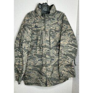 Valley Apparel Parka Jacket Mens Medium Long Camouflage APECS All-Purpose Milita